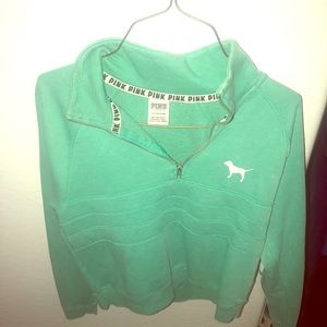 Teal Victoria Secret half zip up!
